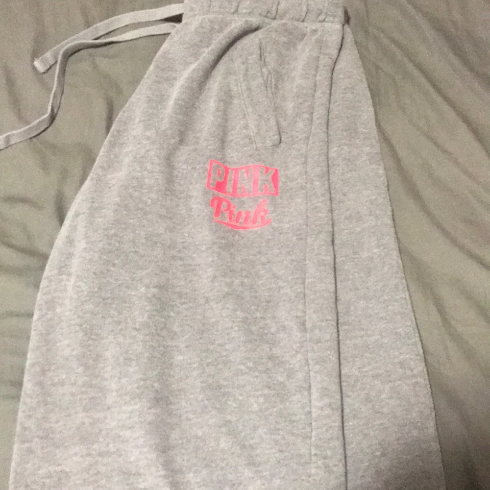 VS PINK small gray sweatpants